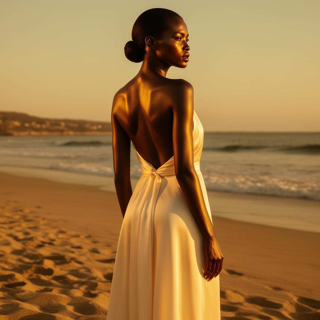 Sun-kissed bronze glow on the Gulf coast